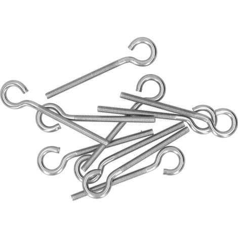 Crochet à vis - M6 - inox 304 - pour suspension et rangement (1/5)
