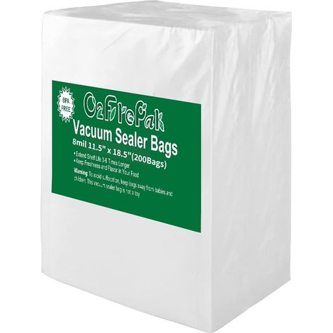 200µm 29X47cm Sacs Machine Sous Vide Alimentaire,sans BPA et LFGB Sac de Congelation Sous Vide,Compatible Avec n'importe Quelle Scelleuse Sous Vide (1/5)