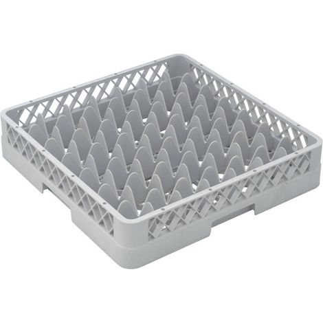 Base 49 Compartiments 500 x 500 x 100mm - Casier de Lavage pour verres - Gris - Matériel CHR Pro