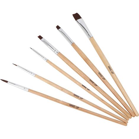 Lot de 6 pinceaux pour peinture à l'huile, maquillage d'Halloween et aquarelle (1/5)