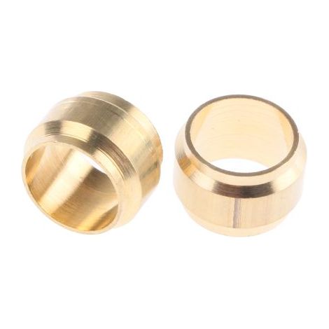 Olive de compression laiton droit femelle – Raccord 8mm – Configuration femelle – Pack de 10 unités – Legris