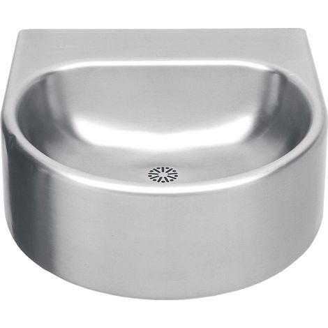 KWC AR Einzelwaschtisch, ANIMA, Edelstahl, 460x230x490 mm, ohne Hahnloch