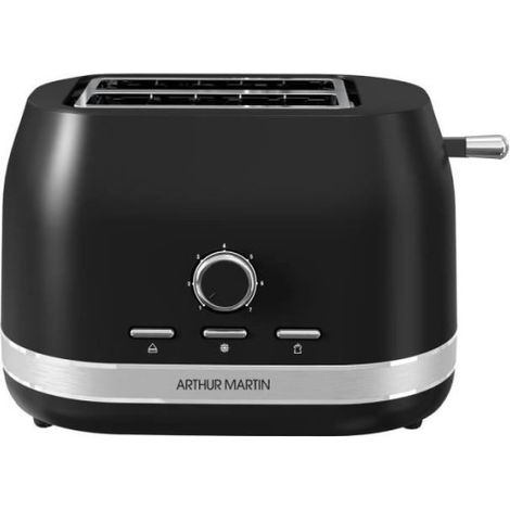 Grille-pain 2 fentes 800w noir - Arthur Martin - AMPG240 (1/5)