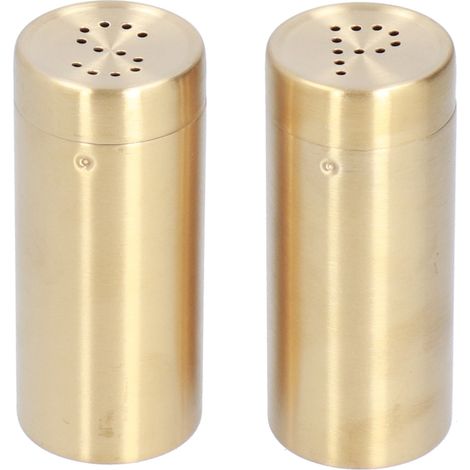 de 2 pots à épices en acier inoxydable salière et poivrière (1/5)