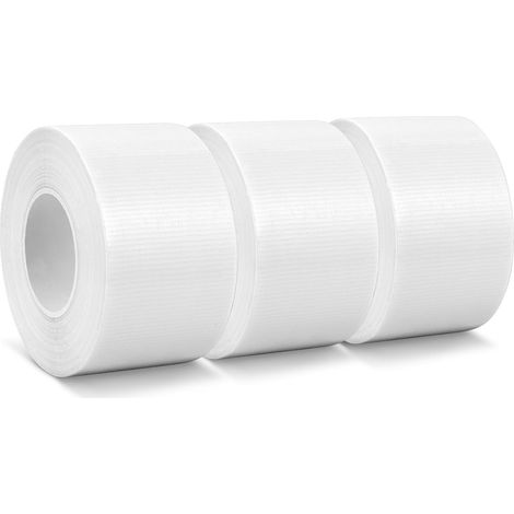 3pcs Ruban Adhésif pour Bâche en Polyéthylène, 5 cm x 20 m Blanc (1/5)