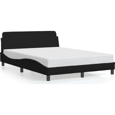Lit double,Lit adulte,Cadre de lit Dover noir 140x190 cm tissu CFW6803914 (1/5)