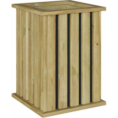 Caisses de plantation Marron 33 x 33 x 45 cm Pinède imprégnée
