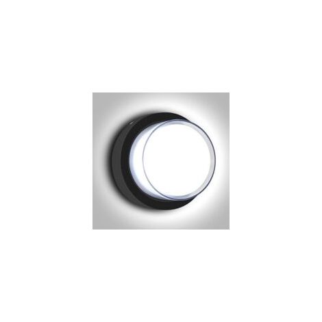 Crezuo LED-Außenwandleuchte, 12 W, 6500 K, doppelwandig, Aluminium, IP65 wasserdicht, für Treppenhaus, Garage, Terrasse, Schlafzimmer