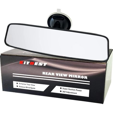 240 x 64 mm Retroviseur Interieur Voiture avec Forte Ventouse (1/5)
