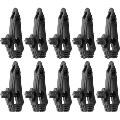 Pince De Tente - Interface Dentée - Verrouillage À Vis - Pour Bâche Extérieure - 10 Pièces (1/3)