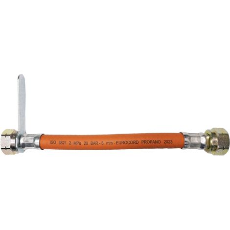 Flessibile Per Centraline Gomma Cm.70 F.F.1/2 Gas - 6 Pz