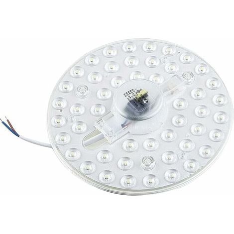 Module LED 230 V 24 W – Kit de conversion avec support magnétique – pour plafonnier, applique murale – Blanc  [Classe énergétique A+]