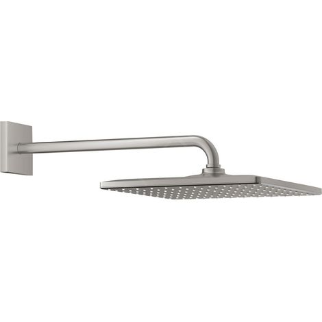 Rainshower Mono 310 Cube Ensemble douche de tête 1 jet et bras 422mm, Supersteel (26564DC0) (1/5)