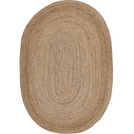 Teppich DEMIRCI Beige 160 x 230 cm Jute