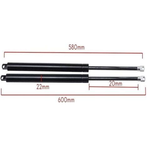Vérins À gaz 2X Shock Car Lift Strut Support Bar Ressort À Gaz Lift Up Support Pneumatique Pour Lit Stockage Tige Hydraulique Amortisseur Universel 58cm 580mm 750N Ressorts à Gaz Hayon (1/5)