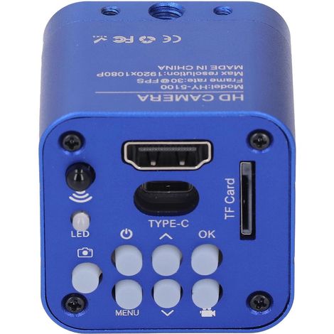 Oculaire électronique, Caméra de Microscope Industriel USB avec Télécommande, Prise en Chargé de L'ajout de Couches, Filigranes, Zoom Numérique 7X, pour Inspection Visuelle (1/5)