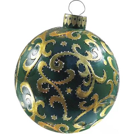 Boules de Noël géantes de 60 cm, boules de Noël géantes extérieures, grandes boules de Noël, Cour, jardin, décorations de Noël gonflables de Cour, décorations de Noël extérieures