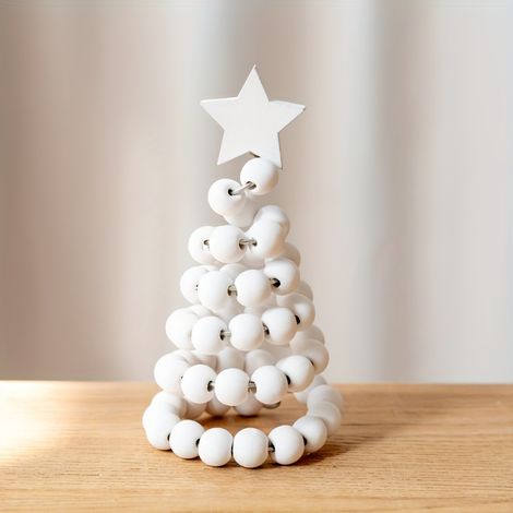 Nouvelle décoration de Noël créative de style nordique, ornements en bois pour sapin de Noël à exposer sur un bureau, adaptés aux 4 saisons (1/5)
