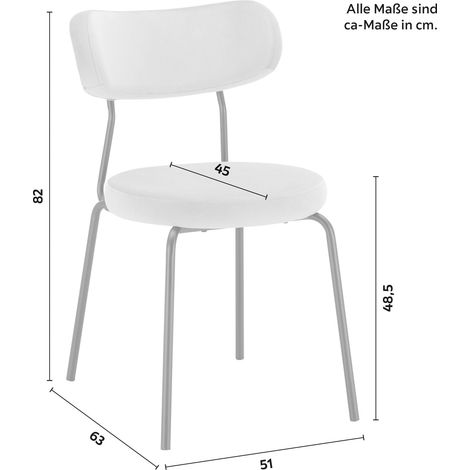 Mömax Stuhl Lea Beige Samt Gepolstert (1/5)