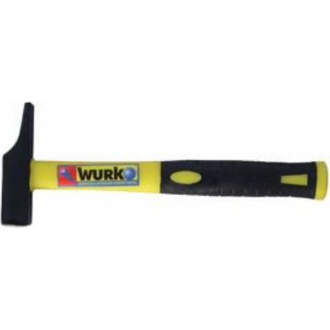 WURKO martillo peña 22 mm mango fibra , Martillo ebanista 22 mmCon mango de fibra antideslizante abeza plana de 10 cm de largoPara uso en el hogar, taller y bricolaje e (1/3)