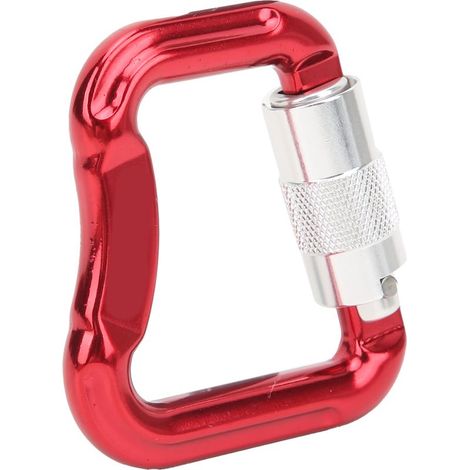 Mousqueton d'escalade robuste, flexible, durable, léger, pour parapente, rouge (1/5)