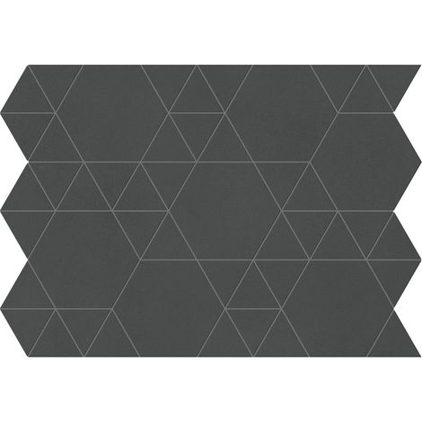Mosaïque effet Béton Gris Nuit Hexatri 50,5x37,4x0,9 cm Mat Montera - Mur intérieur (vendu par carton de 0,76 m²) - RO'MA CARRELAGE