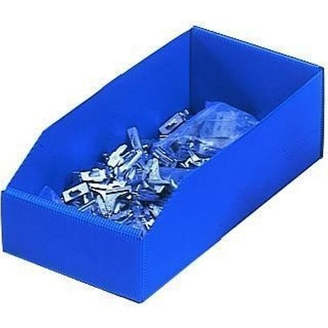 PROVOST - Bac de stockage pliable en polypropylène bleu - Lot de 50 unités