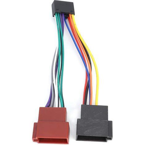 Adaptateur de Faisceau ISO Autoradio, 16 Broches, Connecteur Universel pour Câblage Électrique Voiture (1/5)