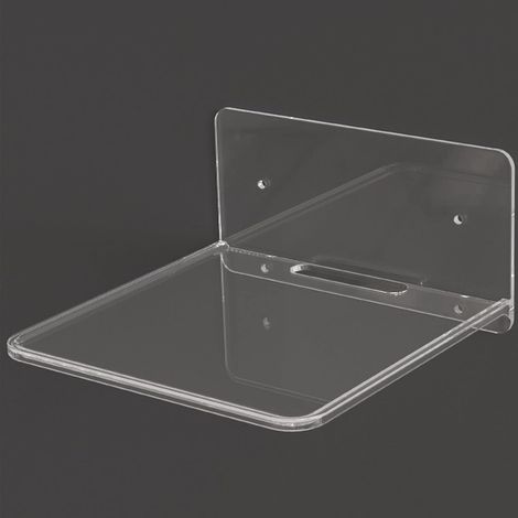 Support D'étagère De Routeur, étagère Murale De Routeur, Support De Rangement D'étagère Murale Transparente pour Appareils Photo, Téléphones sans Fil, Mini Projecteur (1/5)