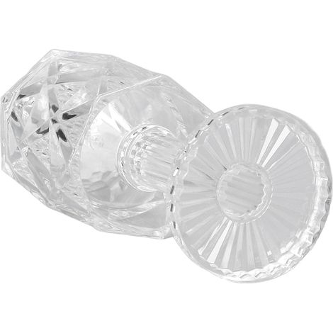 Lampe de table en cristal LED Mini lampe de bureau en cristal transparent, protection IP54, veilleuse pour chambre à coucher, blanc chaud (1/5)