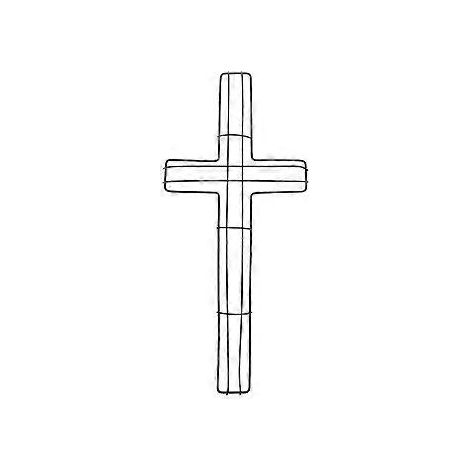 Cadre en forme de croix pour guirlandes de fleurs - Fournitures pour la confection de couronnes à faire soi-même (1/4)