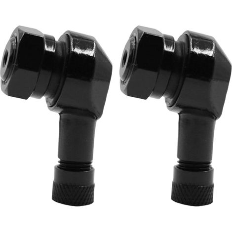 1 paire de valves de pneu de moto à 90 degrés pour pneu de moto de remplacement en aluminium sans chambre à air (1/5)