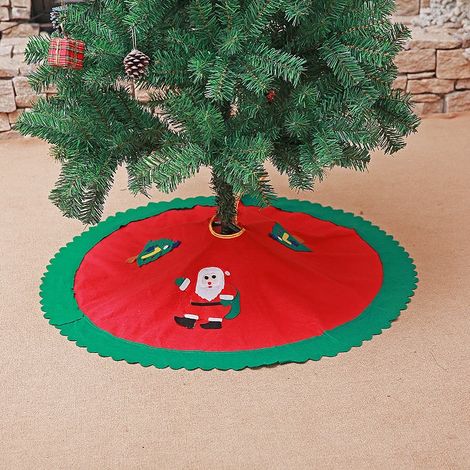 Tapis de sapin de Noël décoratif, tapis de sapin artificiel pour fête du Nouvel An en intérieur, 90 cm (35,4 pouces). (1/5)