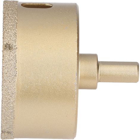 Trépan diamant 65mm pour carrelage, verre et porcelaine, mandrin triangulaire en acier carbone.
