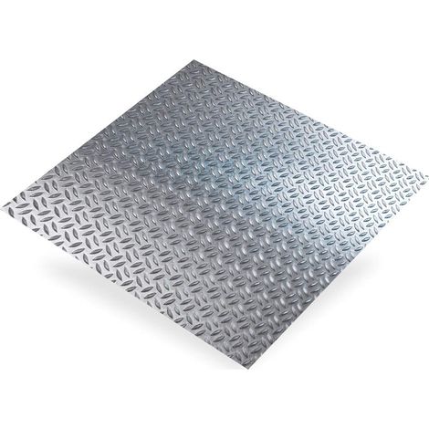 CQFD Lamiera di alluminio grana di riso 1,2 mm 500 x 1000 mm - Foglio metallico decorativo (1/2)