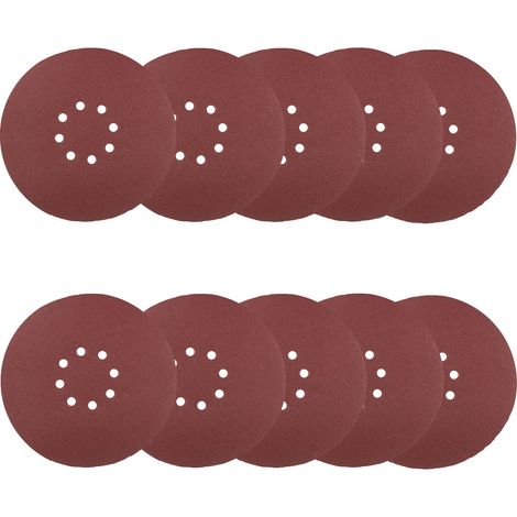 Schleifscheibe 225mm P100 10x Klett Schleifscheiben Stahl Metall Kunststoff Holz (1/2)