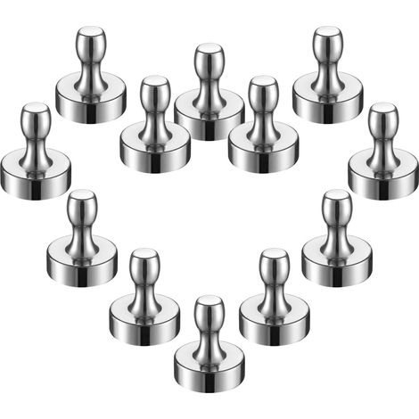 Magneti per frigorifero super potenti, grandi puntine magnetiche per cucina, frigorifero, ufficio, lavagna bianca, bacheca, 12x16 mm, 12 pezzi