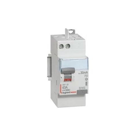 Legrand 411650 Differential Switch DX≥-ID - SCREW/AUTO - 2P - 230V - 63A - AC TYPE - 30MA - High start