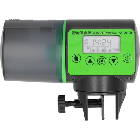 Distributeur automatique de nourriture pour poissons d'aquarium avec minuterie intelligente et minuterie. (1/5)