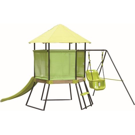 Casa giochi esagonale Gulliver 283x196x170 cm (1/4)