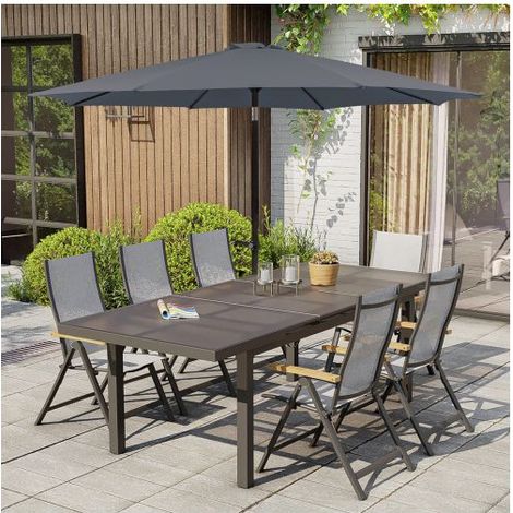TAISHENGDA - Faltbarer Sonnenschirm mit 300 cm Durchmesser, praktischer Reiseschirm, funktionaler Strandschirm für Balkon, Garten, Strand und Außenbereich (1/5)