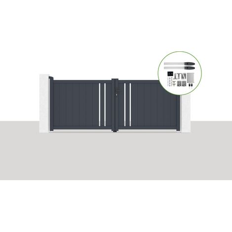 Elektrisches Flügeltor 3x1,2m GIONA + HICKER B200 Motorisierung (1/5)
