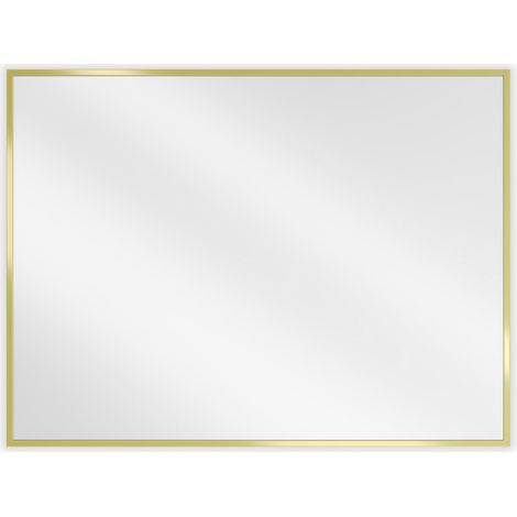 Mexen Loft specchio da bagno rettangolare 80 x 60 cm, cornice dorata - 9852-080-060-000-50 (1/5)