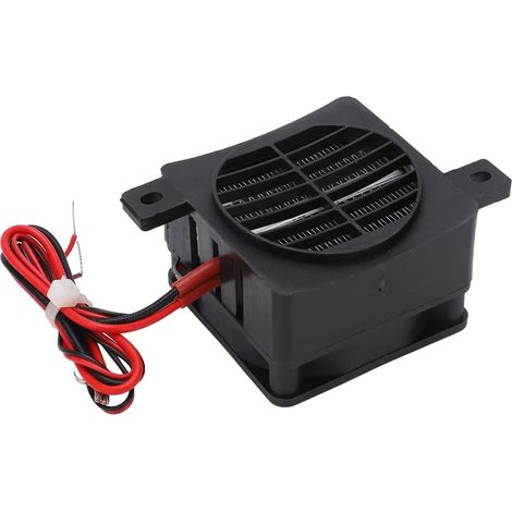 1 Radiateur Soufflant PTC 12V, Chauffage Céramique 50W, Mini Réchauffeur Air Compact Pour Voiture Et Petit Espace
