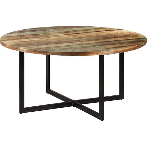 vidaXL Mesa de comedor madera maciza reciclada 150x75 cm (1/5)