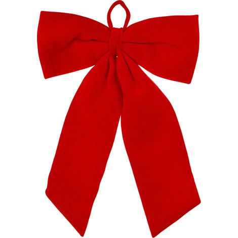 nœud de Noël en tissu rouge 70x48x7 cm (1/5)