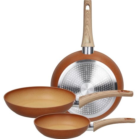 Set 3 Padelle Antiaderenti Traditional Shaded 20 + 24 + 28 cm Tognana (1/2)