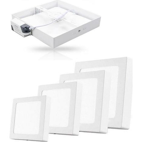 Plafoniera Con Pannello Led Luce Bianca Lampada 18 Watt (1/2)