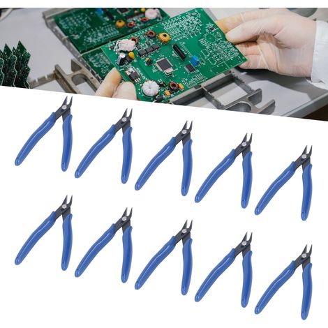 10 pinces coupantes en acier à haute teneur en carbone 170 non marquées, poignée 170, pinces pour grappes de modèles Gundam, pinces électroniques, pinces de qualité industrielle, pinces diagonales de (1/5)