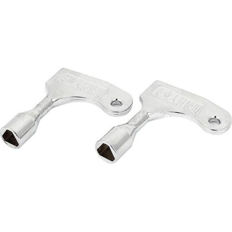 Lot de 2 clés triangle pour ouverture rapide d’urgence d’ascenseur, pour serrure de 9 mm (1/2)